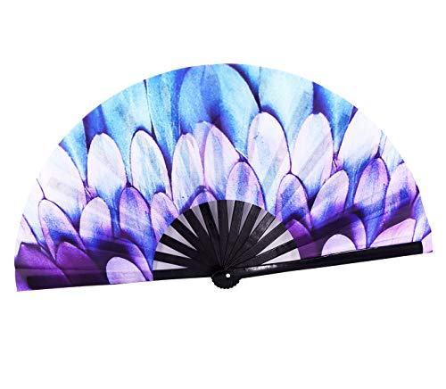 Meifan Rave Clack Large Folding Hand Fans For Womenmen thumb #5