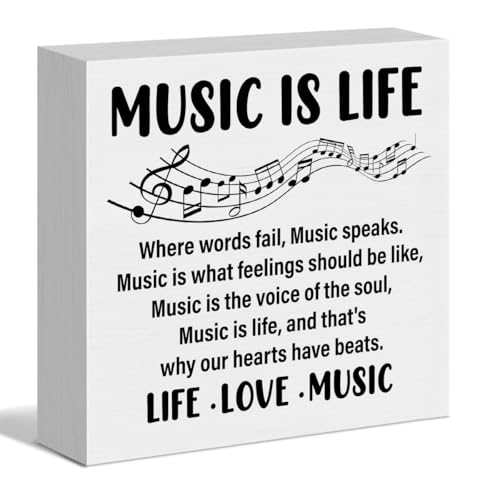 Music Lover Gift for Women Men - Gifts for Musicians Music Teacher Studio Home Office Room Desk...