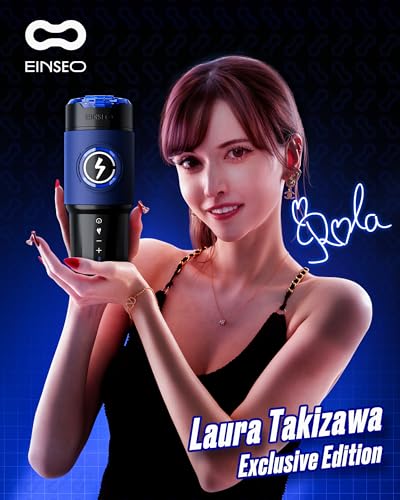 Image of EINSEO Male Masturbator Sex Toys for Men with 3 Replaceable Signature Sleeves, AI & APP Control Pocket Pussy, 5-Speed Thrusting Male Stroker, 360 Real Warm Heating & Brushless Motor Fetish Jewelry
