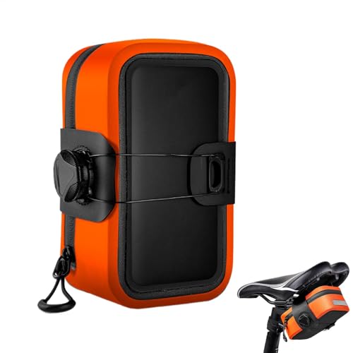 Borsa da bicicletta borsa da sella da sotto il sedile catarifrangente per reggisella organizer per custodia leggera per ciclismo mountain bike e strada