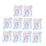 HOMOBABE 100 piezas Plástico con Cierre para Joyería Diseño Holográfico Resistentes y Reutilizables para Fiestas Regalos y Almacenamiento Casa