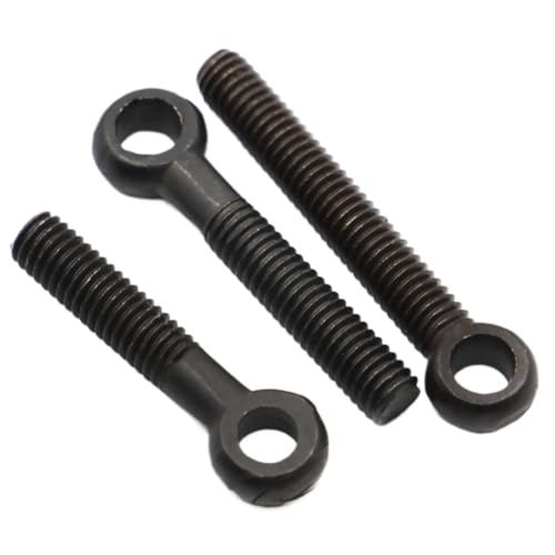 Boulons à œil de levage M8 anti-rupture en acier au carbone noir 100mm pour supports épais