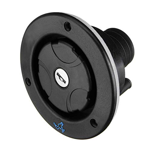 Image of MASO Motorhome Locking Water Cap, Fresh Water Inlet Universal Locking Water Filler Cap With Two Keys -Black
