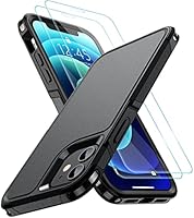 SPIDERCASE Designed for iPhone 12 Case/iPhone 12 Pro Case, with [2 pcs Tempered Glass Screen Protector] Shockproof...