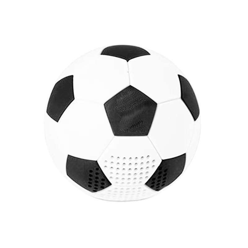 Glow Football Bluetooth Speaker，World Cup Portable Sports Gift for Fans, Outdoor Speaker with Party Lights(White&Black)-image-28