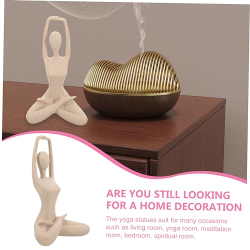 Sculpture de yoga minimaliste pour table et salon design