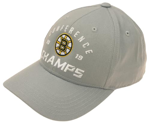 Outerstuff NHL Youth Size Boston Bruins 2019 Conference Champions Baseball Cap, One Size