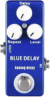 Mosky Delay Guitar Effect Pedal with True Bypass Switch (Blue delay)