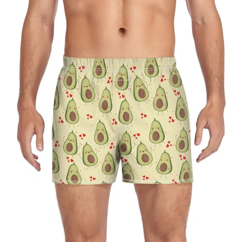 Image of Men's Boxer Shorts Cotton Loose Underwear with Button Fly