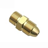 Adattatore da CGA580 a G5, connettore regolatore gas in ottone per bombole di argon, elio, azoto, accoppiatore di conversione del gas di saldatura industriale, per cilindro di lunga durata per