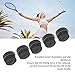 Niiyen 10Pcs Tennis Racket Grip Tape Anti Slip Comfortable Sweat Absorbent Badminton Racket Overgrips for Fishing Rods Squash Racket (Black)