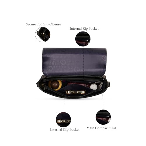 Image of Caprese Greta Medium Sling Bag for Women with Adjustable Strap & Magnetic Button Closure for Comfortable Wear | Versatile Handbag for Everyday Use, Travel, and Special Occasions