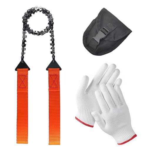 TERNCOEW Pocket Hand Chainsaw Portable Pocket Chainsaw for Camping Outdoor Survival Wood Cutting Wire Hiking Hand Tool Hiking Tool
