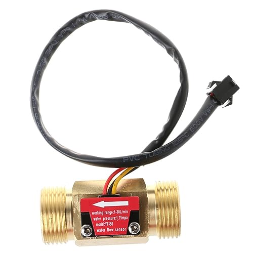 FUNOMOCYA 4 Hall Flow Meter Cfm Meter Hall Sensor Meter Hall Effect Sensor Water Water Meter Hall Effect Water Sensor Water Purifiers Water Flow Meter Hall Effect Meter Golden
