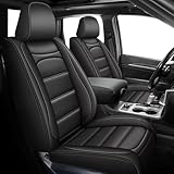RAWAKORW Waterproof Leather Seat Covers for Jeep Grand Cherokee Full Set (5 Seat...