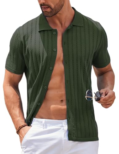 Polo en tricot COOFANDY respirant pour rester frais et élégant sous la chaleur