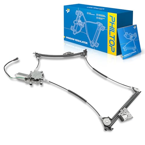 Image of PHILTOP Front Right Passenger Side Power Window Regulator and Motor Assembly Compatible with 1997-2004 Chevrolet Corvette Replaces 748-473,2 Pins