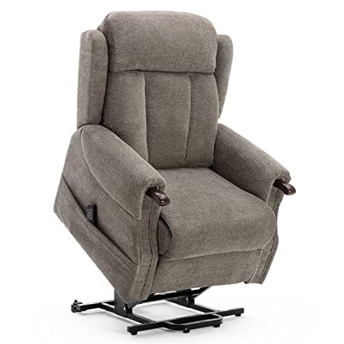 HALTON DUAL MOTOR ELECTRIC RISE RECLINER FABRIC ARMCHAIR LIFT ASSIST MOBILITY RISER CHAIR - HEAVY DUTY WEIGHT UP TO 26 STONE