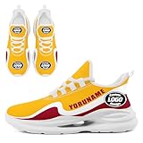 Custom Breathable Mesh Sports Shoes for Teams & Companies - Personalized with Name/Logo, Unisex Tennis Sneakers for Running, Walking & Gym