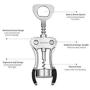 Wineopenerzincalloypremiumwingcorkscrewwinebottleopenerwithmultifunctionalbottlesopenersharpcorkscrewwithergonomicnonslipwinghandleupgrade Urban Country Home Decor Wine opener zinc alloy premium wing corkscrew wine bottle opener with multifunctional bottles opener sharp corkscrew with ergonomic non slip wing handle upgrade urban country home decor