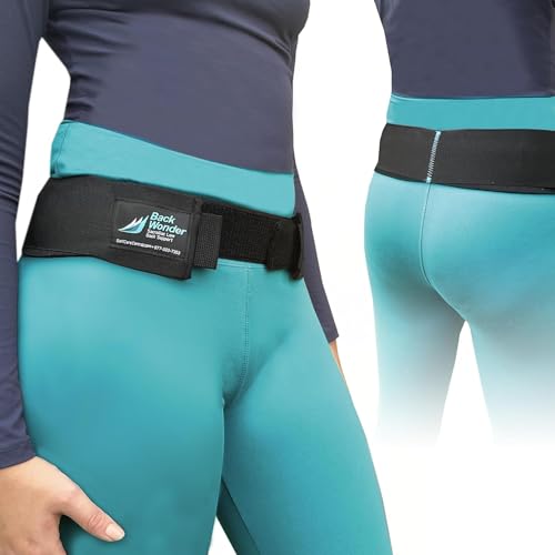 Backwonder SI Belt - Enhanced Comfort Sacroiliac Joint Support Belt for Men & Women | Ideal for Sciatica & Lower Back Pain Relief | For Daily Use & Physical Activities (Medium)