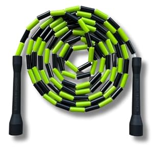 Elevate Beaded Jump Rope – Cuerda de salto profesional con una longitud ajustable de hasta 3 mt, thickness 3 mm polycord/8mm including beads, peso 0,1 kg.