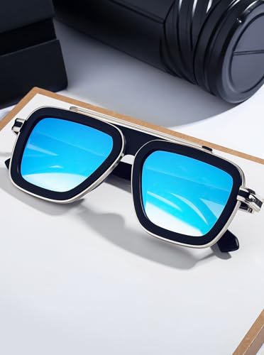 Image of Fashion Men Sunglasses Square Frame Shades for Men Sunnies(98082)