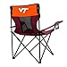 Logo Brands NCAA Virginia Tech Hokies Elite Portable Chair - Premium Outdoor Chair with Cup Holder, Powder-Coated Steel Frame, Lightweight and Portable for Tailgating,and Sporting Events