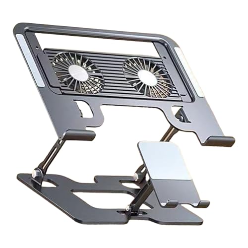 Soporte para laptop y teléfono ajustable de acero carbono miniatura 1