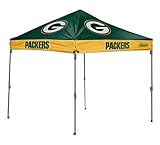 NFL Green Bay Packers Straight Leg Canopy, 10 x 10, Green