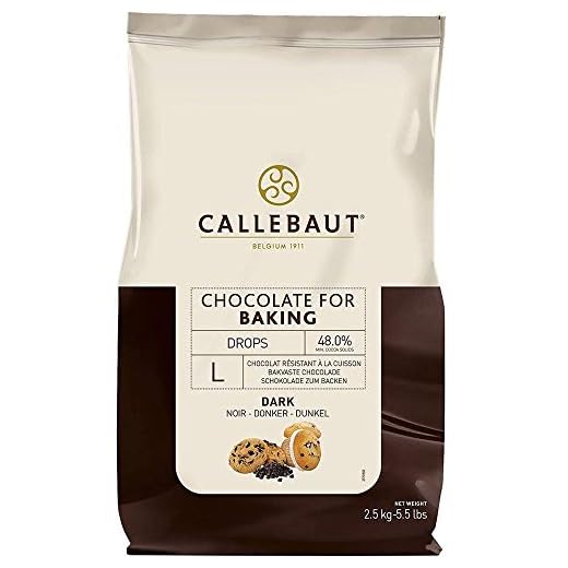 Callebaut - Pépites de Chocolat Noir Résistant à la Cuisson 2,5kg