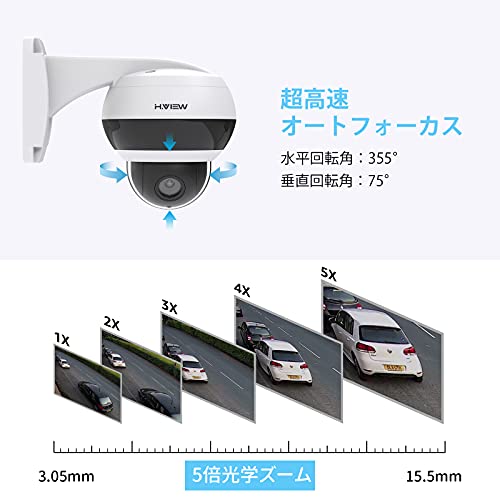 Amazon.co.jp: H. VIEW: PTZ防犯カメラ