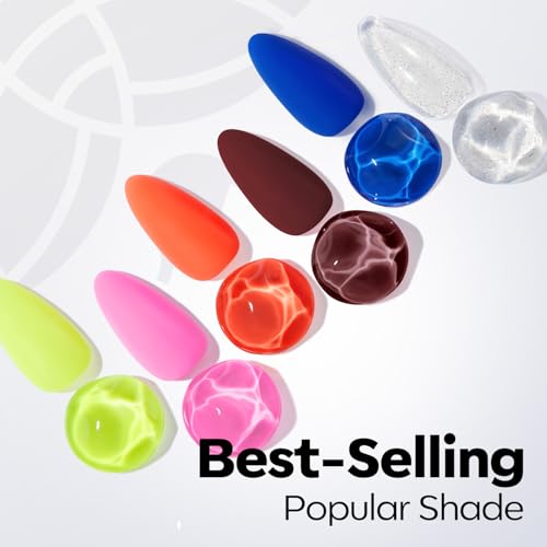 Image of modelones Green Gel Polish Olive Green Gel Nail Polish Pistachio Nail Polish Spring Summer Soak Off LED Nail Art DIY Nail Manicure 15ML