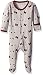 L'ovedbaby Baby Organic Cotton Footed Sleeper, Eggplant Butterflies, 9-12 Months