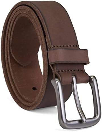 Timberland Men's 35mm Classic Jean Belt, Dark Brown, 36