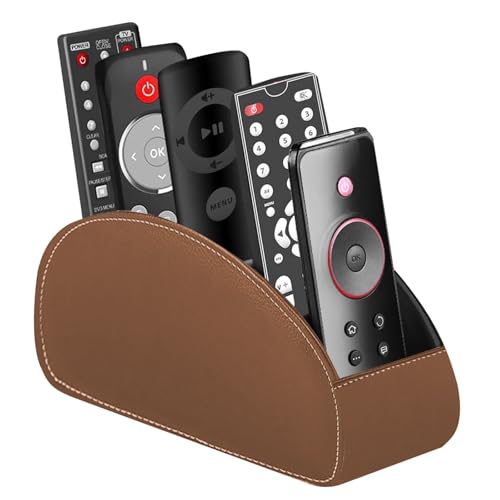WIYETY Porte-télécommande avec 5 poches : rangement pour télécommandes, organisateur de bureau, pour télécommandes, carnets, fournitures de bureau,...