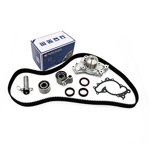 Timing Belt Water Pump Kit with Gaskets fits for 1994-2001 For Toyota Camry For Lexus ES300,1998-2003 For Toyota Sienna Solara For Lexus RX300,1995-2004 For Toyota Avalon 1MZFE 24V