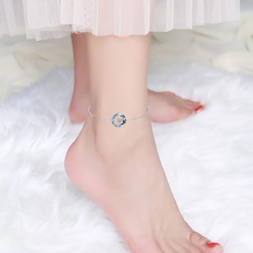 Crystal Bracelet Sterling Silver Adjustable Chain Family/Sister/Animals Bracelets Anklets Link Jewelry Gifts for Women2