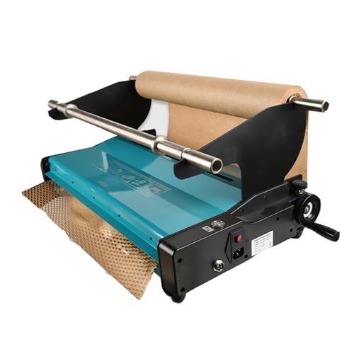 RkgSinuo Electric Bubble Paper Filling Machine Cutting Tool, Heavy Duty Kraft Wrapping Paper Dispenser Holder,Paper Wrap Packaging Roll for Small Business