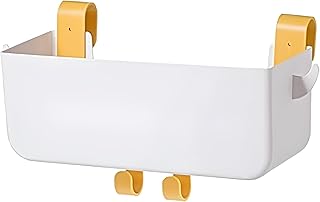 Bunk Bed Shelf Bunk Bed Caddy Organizer Accessories for Top Bunk Bedside Caddy Shelf for Dorm Bed Plastic Bunk Bed Hooks Decoration for Hanging in Loft Rv Camper - White