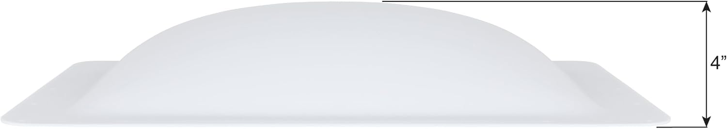 ICON RV Skylight - SL1422W - White, Fits 14"x22" openings, 16"x26" overall, Outer Dome Skylight Covering Replacement for RV, Camper, Motorhome, Food Truck, or Trailer, UV Protected & Impact Resistant