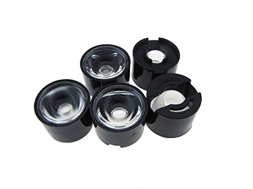 45 Degree 18mm Lens Cap For 1W/3W SMD IR Infrared Power LED - Pack of 5