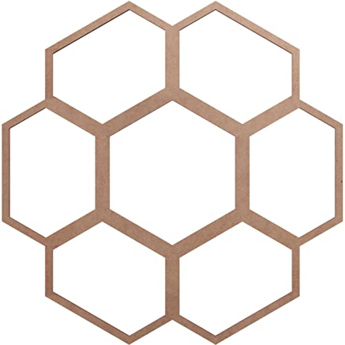 Image of Ekena Millwork 18 inchOD x 6 3 /8 inchID x 3 /8 inchT Florin Wood Fretwork Pierced Ceiling Medallion, Wood (Paint Grade)