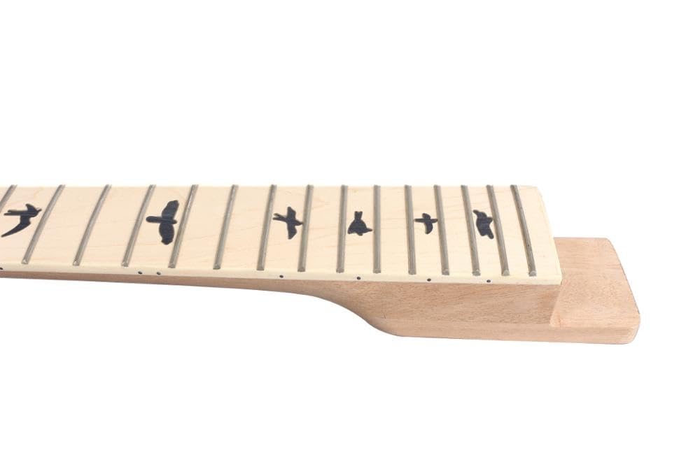 Fit Diy gryf gitary elektrycznej 22 progi 25.5 cala 648mm mahoń + klonowa podstrunnica niedokończony(648 25.5 inch)