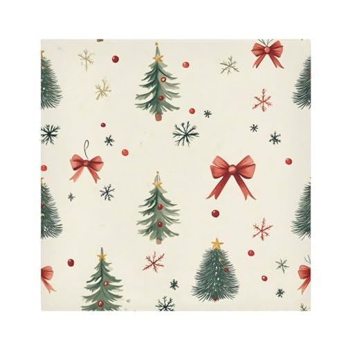Servilletas de Tela con Estampado de Árbol de Navidad x6 miniatura 1