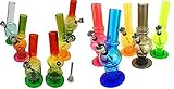 Varios diseños/colores con base negra. Colores transparentes, azul, naranja, verde, negro y rojo (se enviarán colores al azar).
