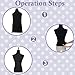 Mannequin Fabric Cover, 2 Pcs Soft Elastic Dress Form Cover for Retail Boutique Store Fashion Designer Model Display Fitting Styling (Black, White)