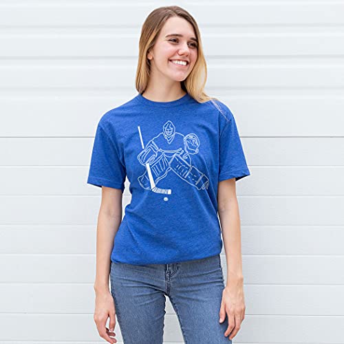 ChalkTalkSPORTS Hockey Goalie Sketch Short Sleeve T-Shirt | Hockey Tee | Youth and Adult Sizes3