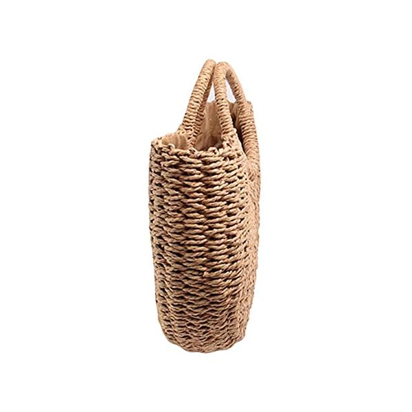Handwoven-Rattan-Bag-for-Women-Handmade-Handbag-Purse-Straw-Bag Handwoven Rattan Bag for Women, Handmade Handbag Purse Straw Bag (Coyote brown)