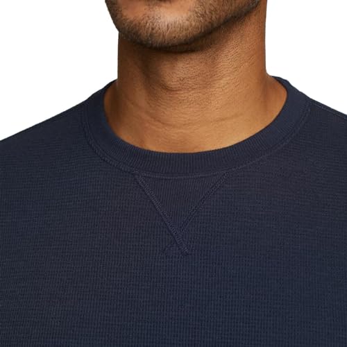 Eddie Bauer Thermal Crew Neck Long Sleeve Shirt (US, Alpha, Medium, Regular, Regular, Blue)4